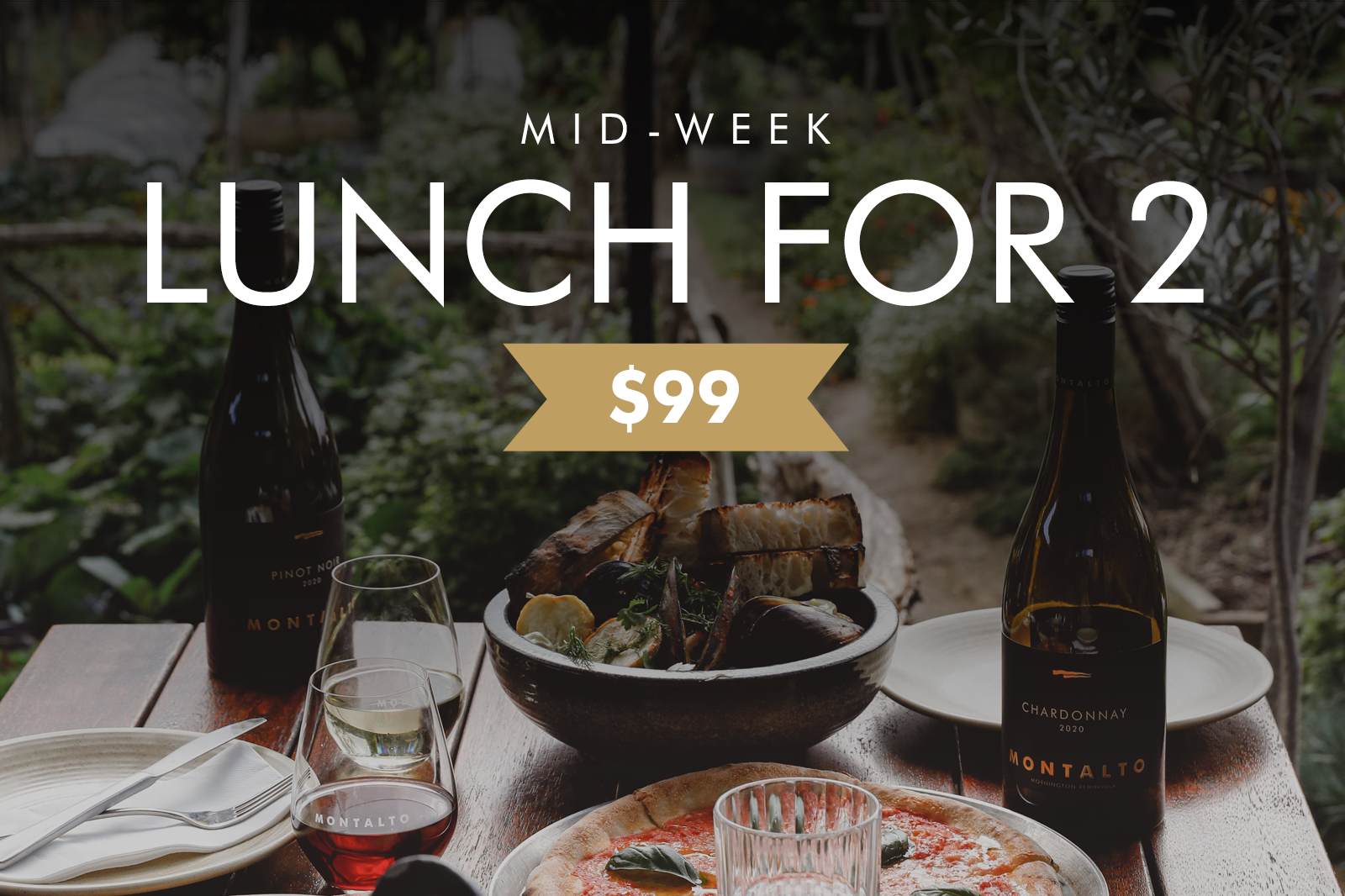 OUR LIMITED-EDITION MID-WEEK LUNCH FOR 2 HAS BEEN EXTENDED!