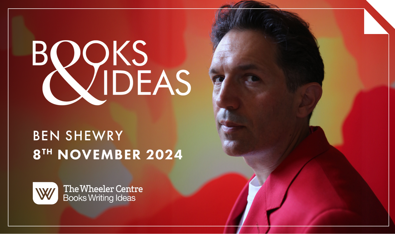 BOOKS & IDEAS: Ben Shewry, presented in partnership with The Wheeler C