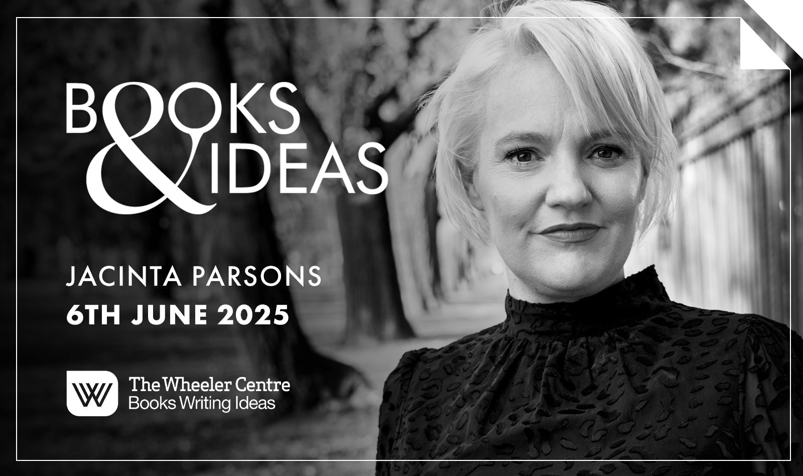 BOOKS & IDEAS: Jacinta Parsons, presented in partnership with The Wheeler Centre